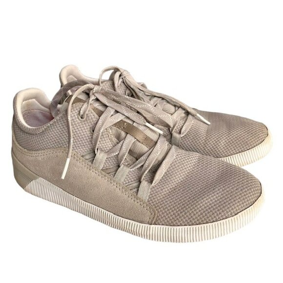 Sorel Out 'N About III Plus Lace Up Sneaker — Waterproof Suede - Dove - 10 - Picture 1 of 10